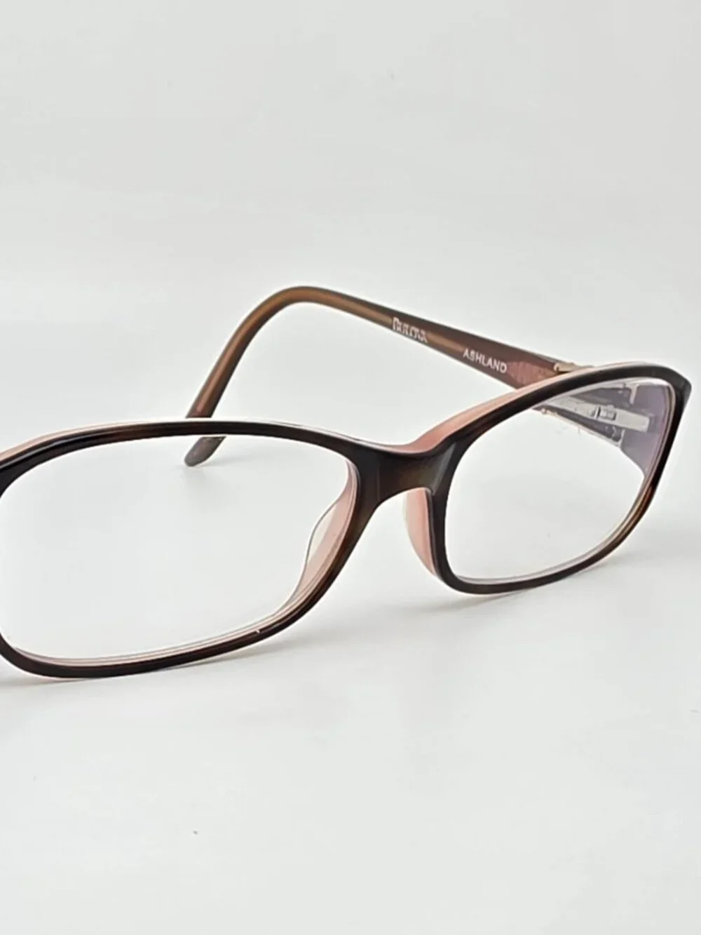 Bulova Ashland Havana Rose Cat Eye Eyeglasses Frame w/ Flexhinge and Case 53mm